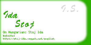 ida stoj business card